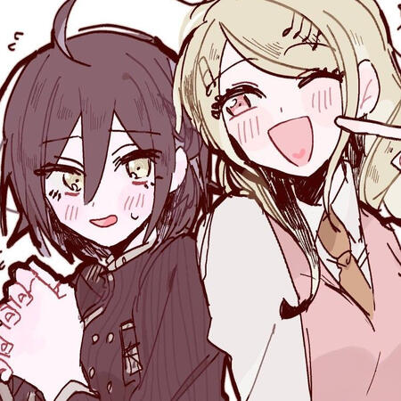 Shuichi Saihara and Kaede Akamatsu